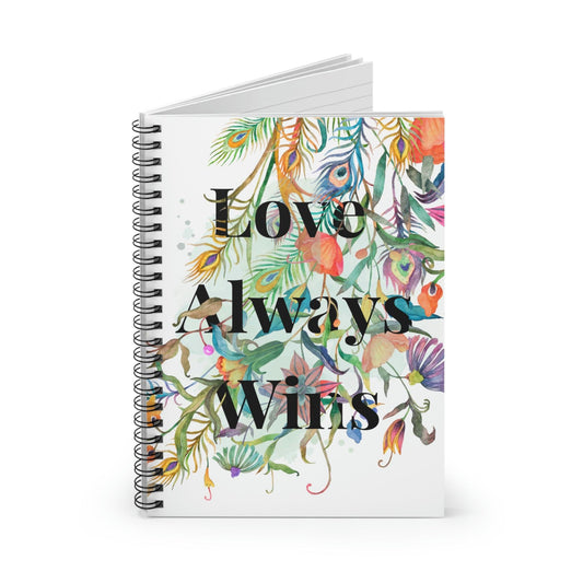 Love Always Wins Spiral Journal/Notebook - Ruled Line | Paper Products