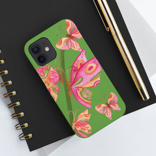 Enhance Your Phone's Style with Butterflies - Case-Mate Tough Phone Cases in Vibrant Colors