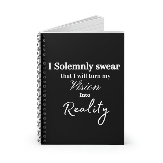 I Solemnly Swear Spiral Notebook - Ruled Line: Enchanting Home & Living