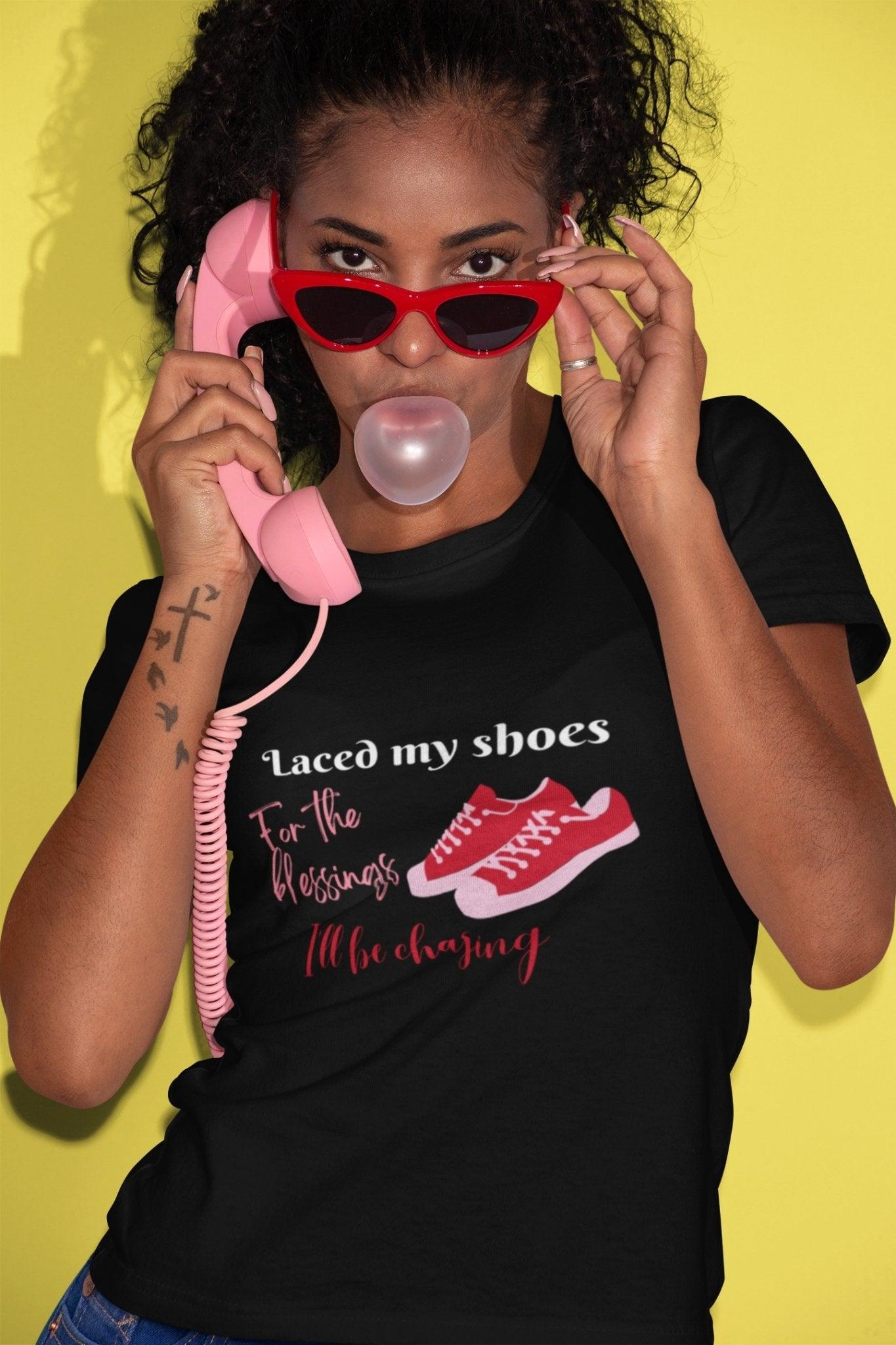 Stylish and Versatile T-Shirt for Sneaker - Women's Sexy Black Tee - 1012Expressions