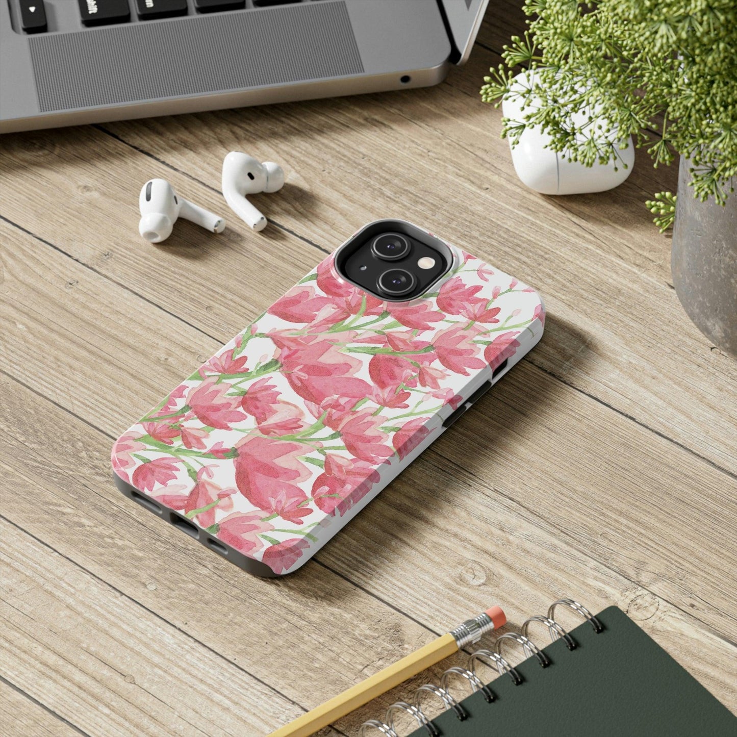 "Pink Flowers" Tough Phone Cases, Case-Mate - 1012Expressions