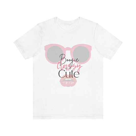 Stay Cool and Classy with our 'Boogie, Classy, Cute' Short Sleeve Tee - 1012Expressions