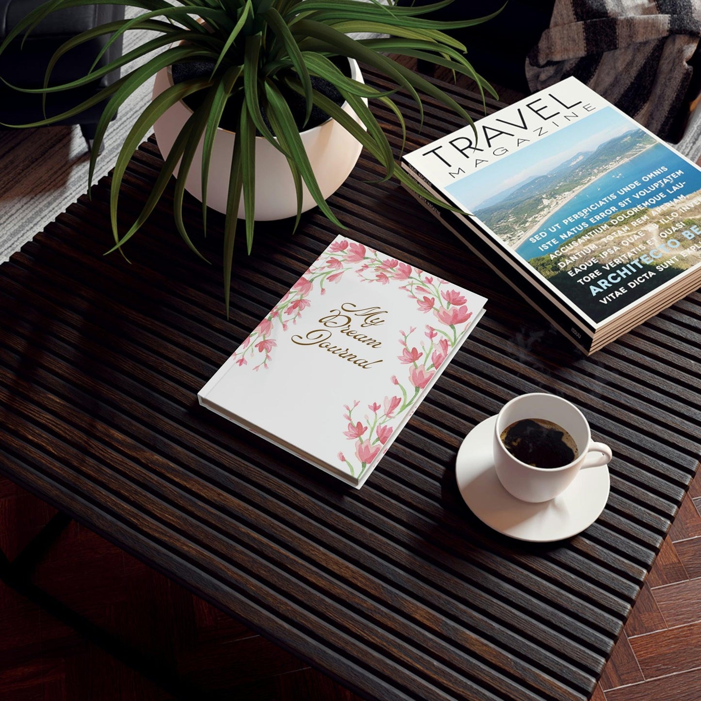 My Dream Journal: Captivating Arched Pink Flowers - Perfect for Back to School, Home & Living