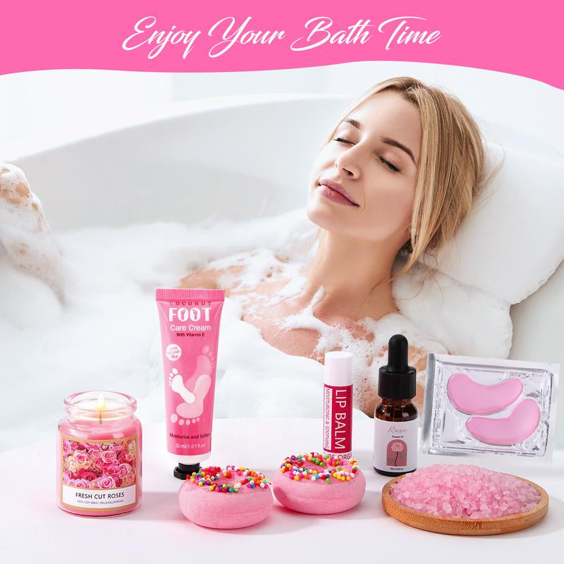 Indulge in Relaxation: 11-Piece Self-Care Spa Gift Set for Women - Perfect Thanksgiving/Christmas Gift for Moms, Wives, and Girlfriends!