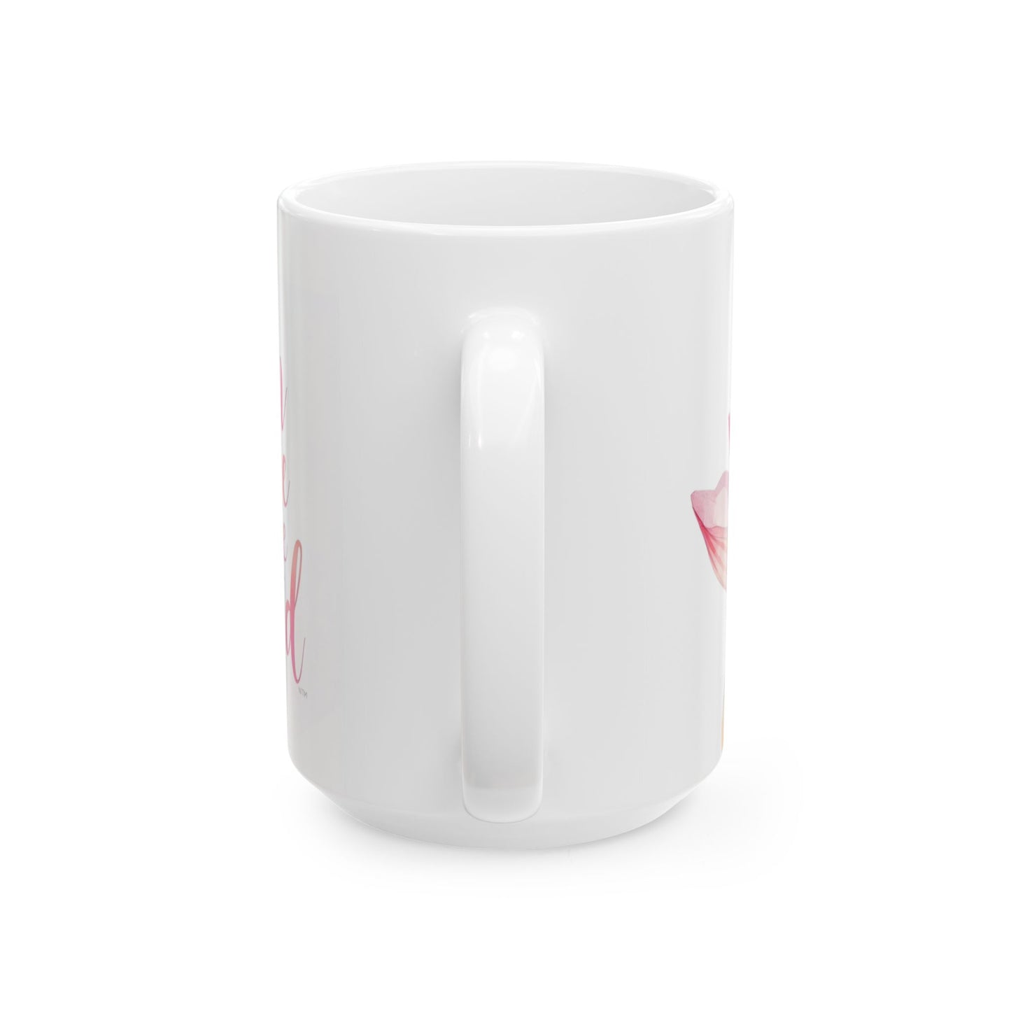 Bloom Where You're Planted - Watercolor Lotus Ceramic Mug, Lotus Floral Ceramic Mug - Inspirational Coffee Cup (11oz, 15oz)