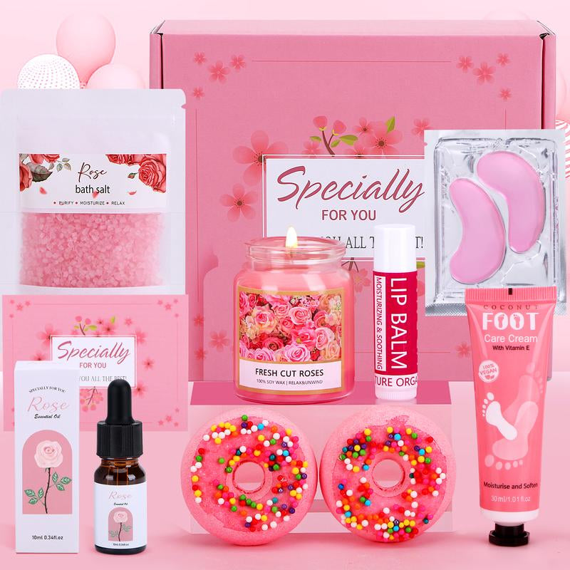 Indulge in Relaxation: 11-Piece Self-Care Spa Gift Set for Women - Perfect Thanksgiving/Christmas Gift for Moms, Wives, and Girlfriends!