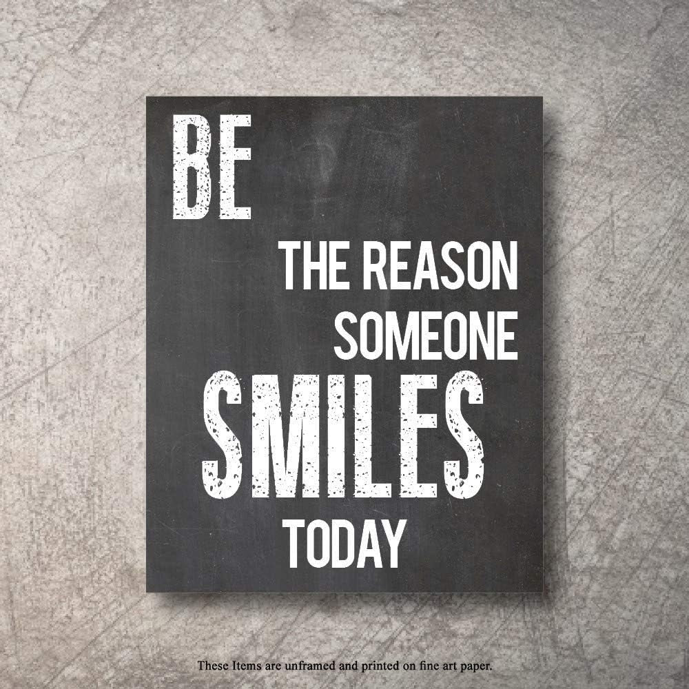 Inspirational Wall Art Poster Prints Quote Positive Affirmation Motivational Wall Art Quotes Pictures Fun Office Wall Decor Artwork Art for Living Room Bedroom Walls Office Art (B-Chalk, 8X10)