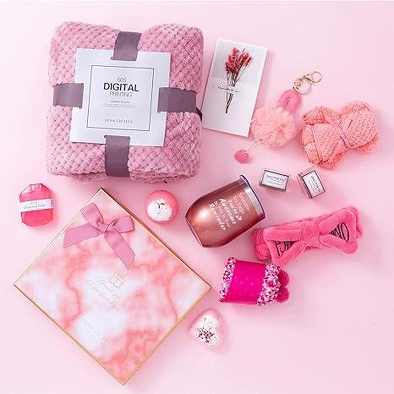 Birthday Gift, Christmas Present for Women, Mom, Sister, Wife, Gift Basket, Get Well Soon Gift, Relaxing Set, Self Care Gift, Unique Gift Box, Birthday Present, Friendship Gift Set,  Brand: JOYOFUN, Teacher Gift,