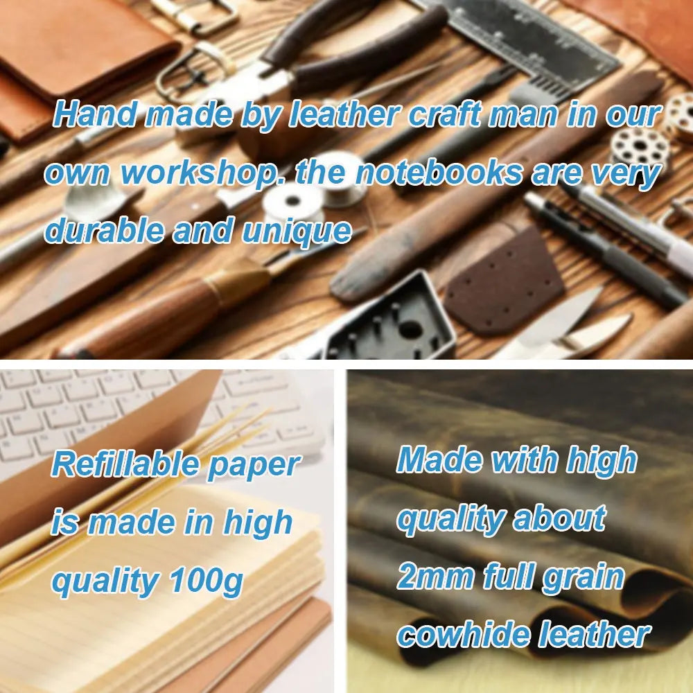 Vintage Refill Journals Diary Leather Midori Notepad Planner Stationery Nootbook Note Books Notebook Daily Paper School Supplies