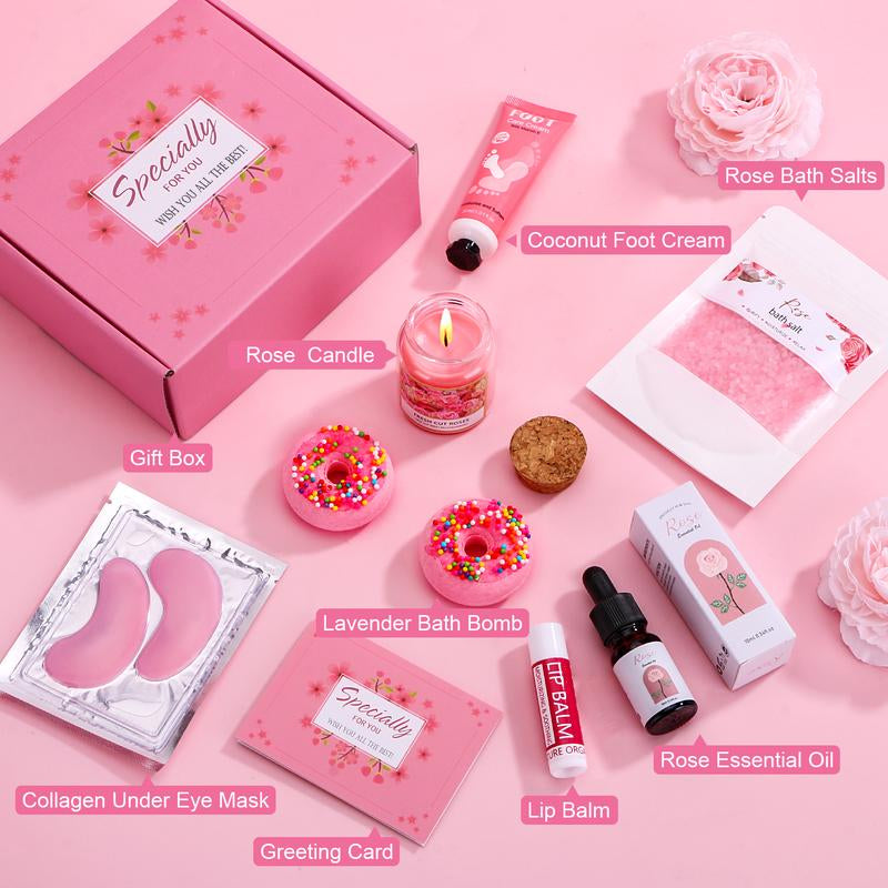 Indulge in Relaxation: 11-Piece Self-Care Spa Gift Set for Women - Perfect Thanksgiving/Christmas Gift for Moms, Wives, and Girlfriends!