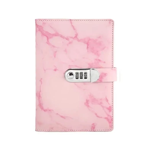 Retro A5 Leather Password Notebook with Lock Journals Thicken Hand Ledger Supplies Student Stationery Notepad Diary Binder Gift