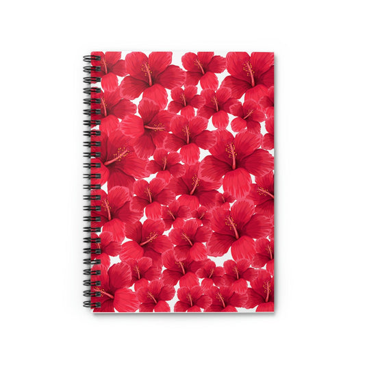 Hibiscus Flowers Spiral Notebook - Ruled Line | Paper Products