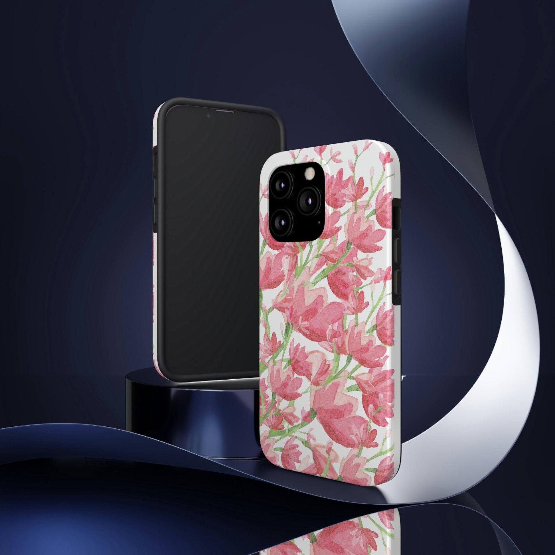 "Pink Flowers" Tough Phone Cases, Case-Mate - 1012Expressions