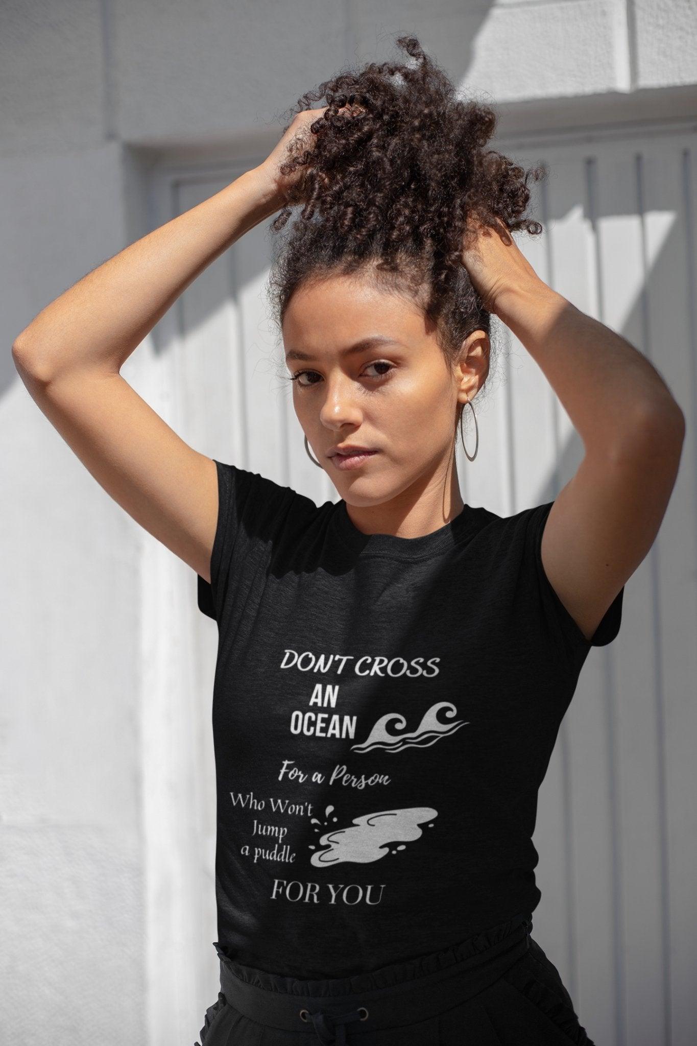 Empowering T-Shirt - Comfortable and Stylish Black Tee for Fashionable Men and Women