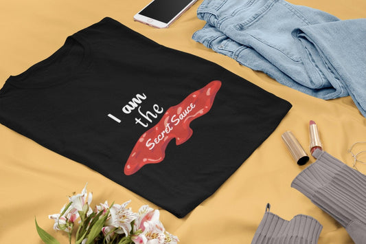 Upgrade Your Chef Style with our Saucy Short Sleeve Tee - The Secret Sauce for Culinary Fashionistas