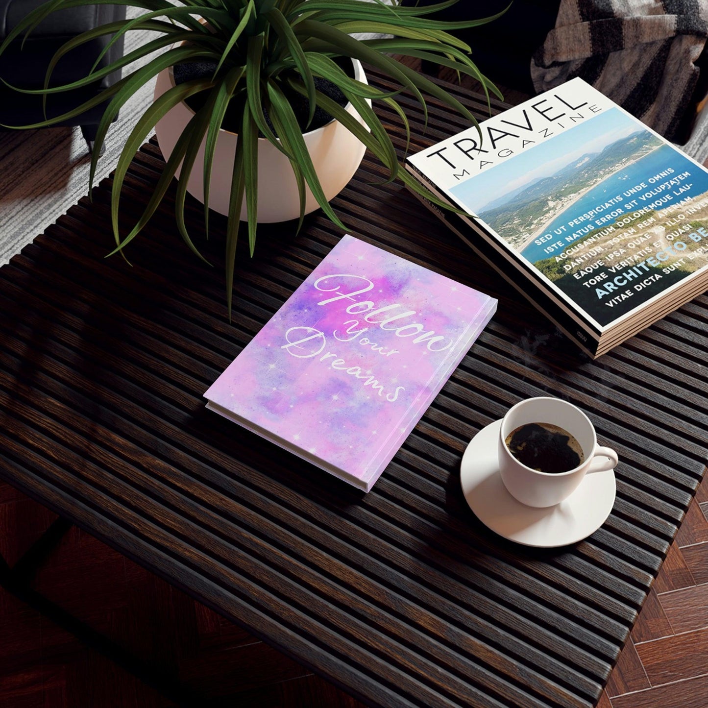 Unleash Your Imagination with Our Follow Your Dreams Hard Cover Journal - A Stellar Companion for any Writer