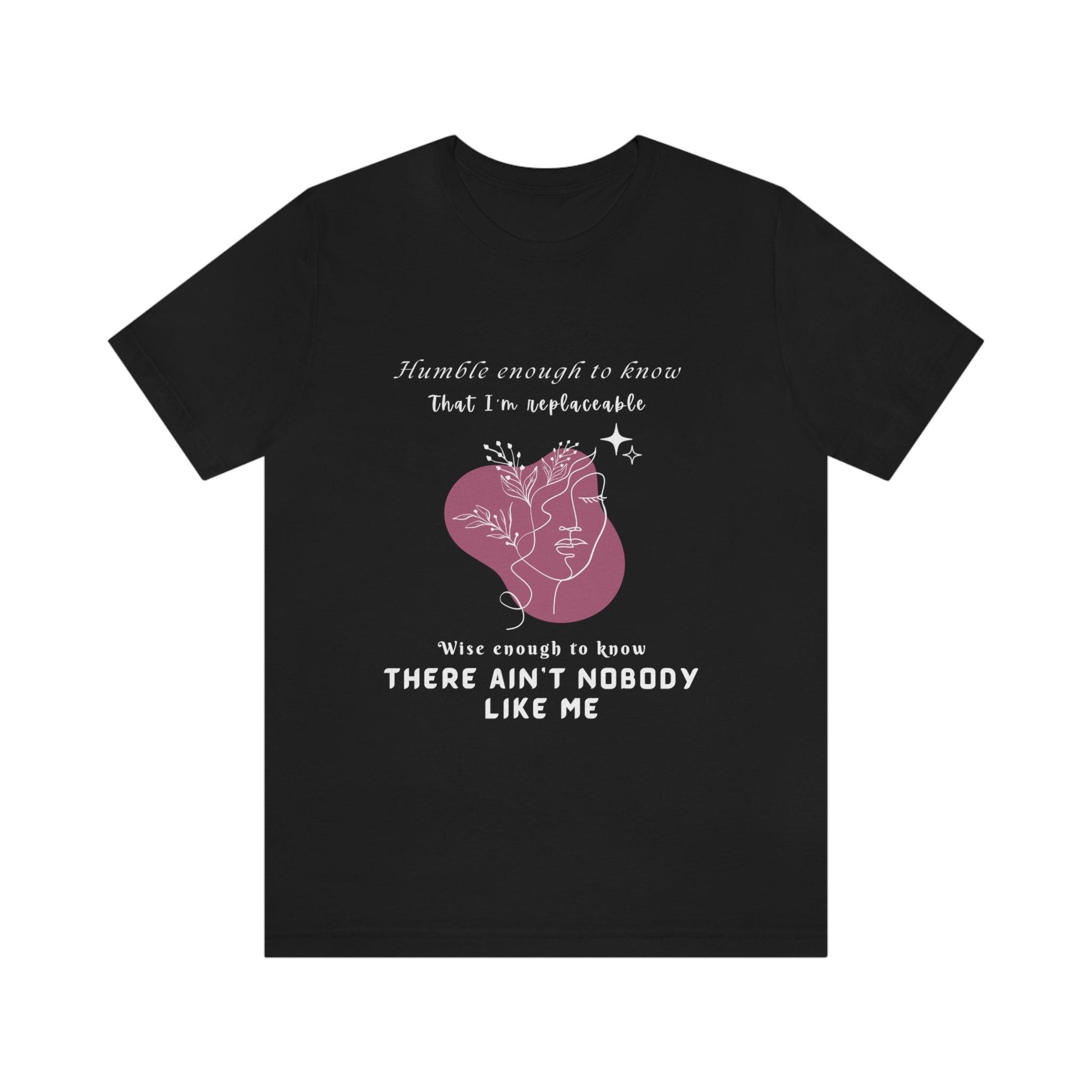 Classic Black Short Sleeve Tee - Humble Enough to Know