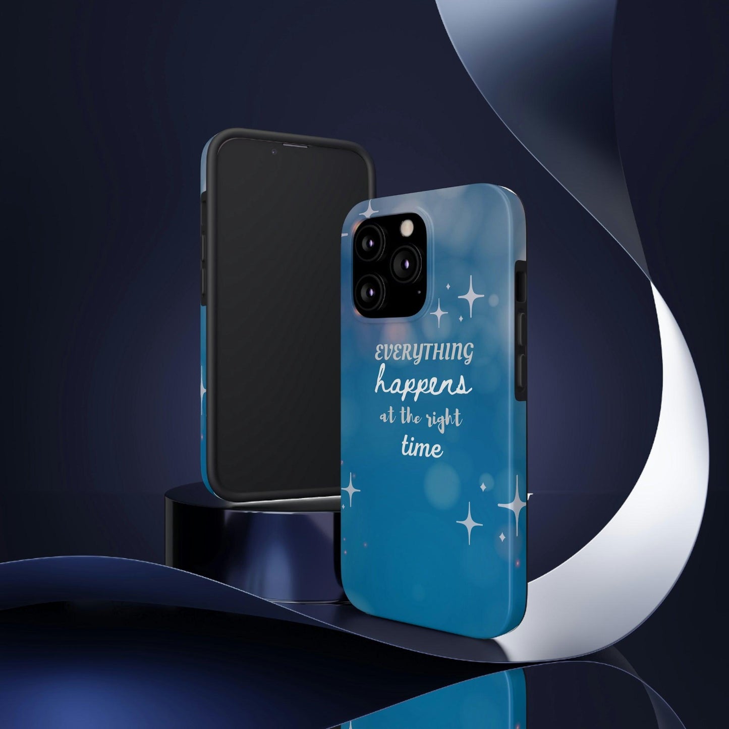 "Everything Happens at the Right Time" Tough Phone Cases, Case-Mate - 1012Expressions