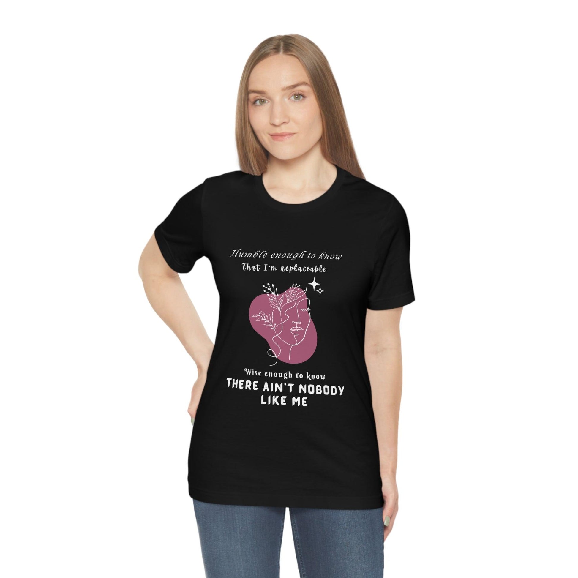 Classic Black Short Sleeve Tee - Humble Enough to Know
