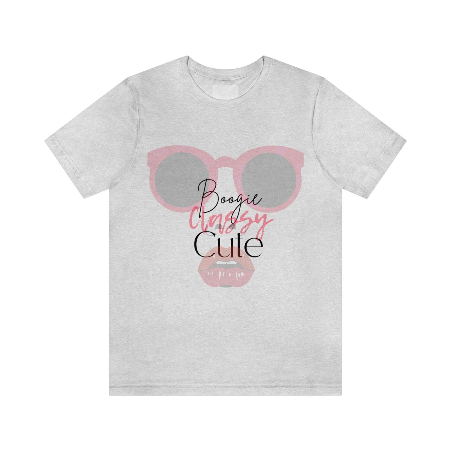 Stay Cool and Classy with our 'Boogie, Classy, Cute' Short Sleeve Tee - The Ultimate Chic T-Shirt